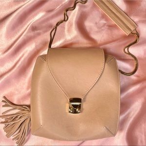 Onna Ehrlich baby pink leather purse